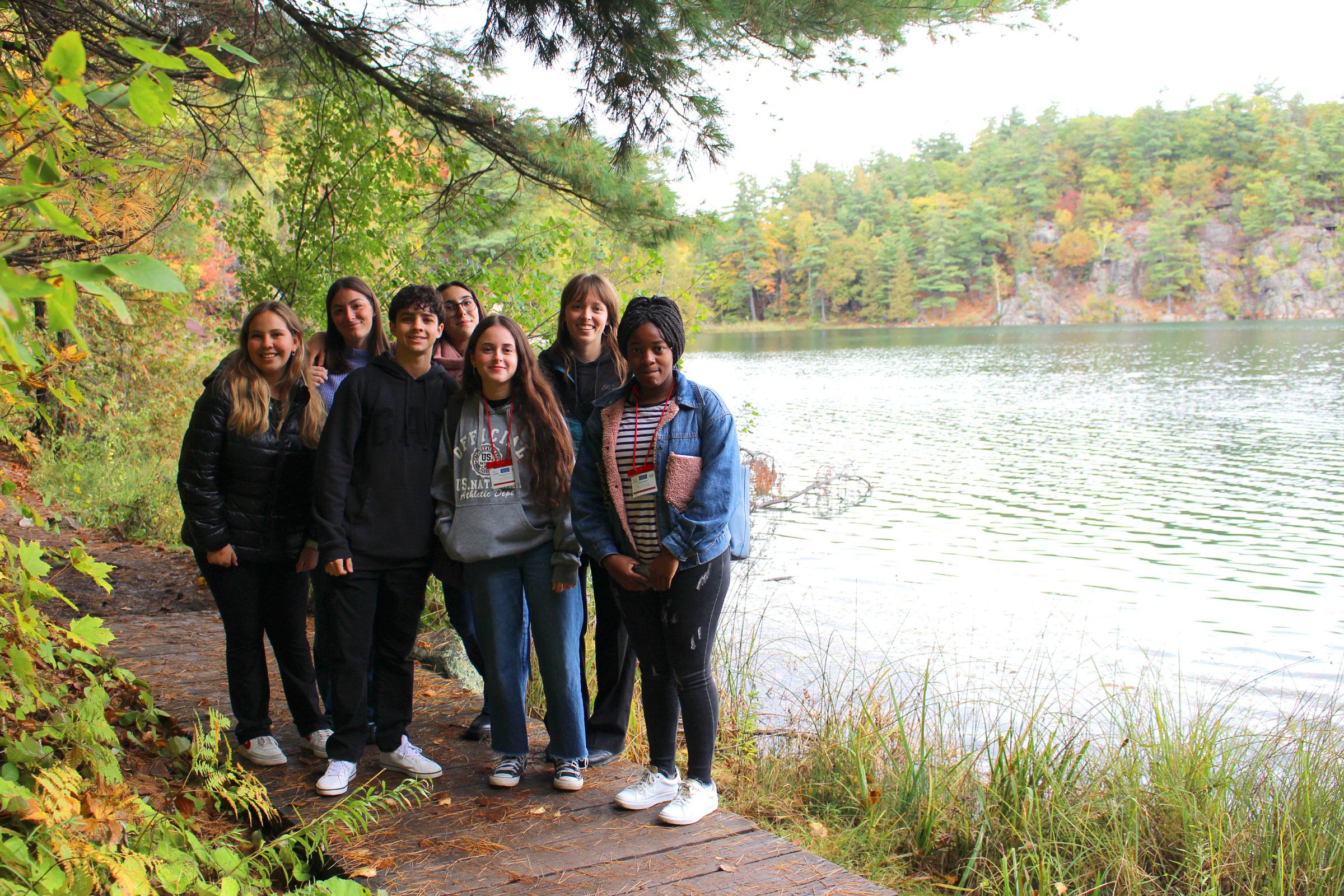 Students in Gatineau Park.